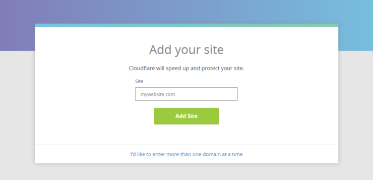 Adding Domain to CloudFlare