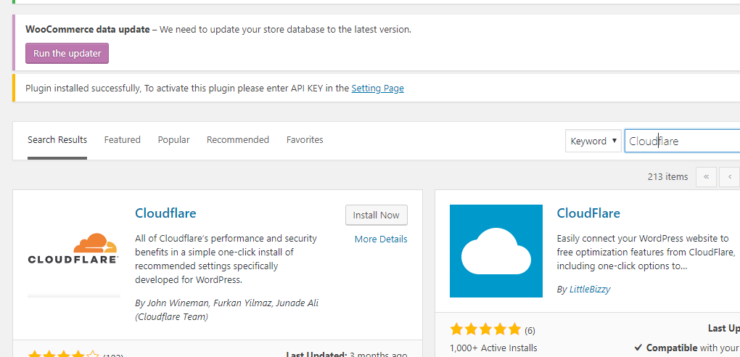 Configure CloudFlare WordPress
